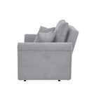 Sedia convertibile in chaise longue e letto singolo, Grigio / Blu scuro, 1 posto