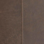 Poltrona d'accento Mid-Century a coste in similpelle – Marrone scuro / Grigio / Cammello, 1 posto