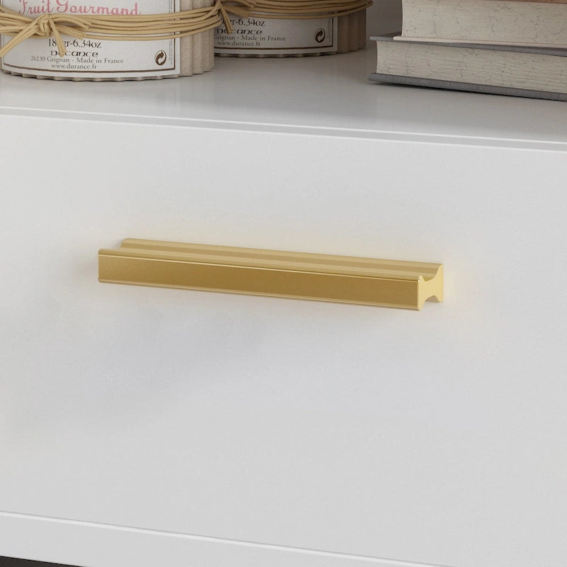 Comodino moderno bianco/nero, 1 cassetto + ripiano aperto, singolo