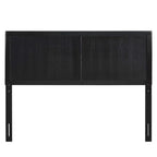 Testiera King Size in legno nero, regolabile in altezza, 1 persona