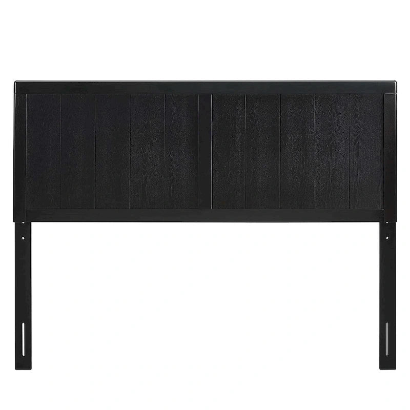 Testiera King Size in legno nero, regolabile in altezza, 1 persona