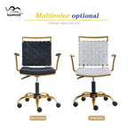 Sedia da ufficio girevole Goldtone Mid-Back – Nero / Bianco, 1 persona