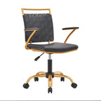 Sedia da ufficio girevole Goldtone Mid-Back – Nero / Bianco, 1 persona