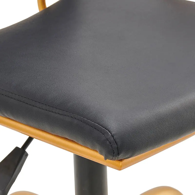 Sedia da ufficio girevole Goldtone Mid-Back – Nero / Bianco, 1 persona