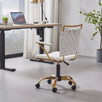 Sedia da ufficio girevole Goldtone Mid-Back – Nero / Bianco, 1 persona