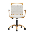 Sedia da ufficio girevole Goldtone Mid-Back – Nero / Bianco, 1 persona