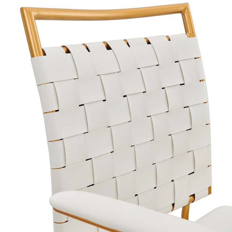 Sedia da ufficio girevole Goldtone Mid-Back – Nero / Bianco, 1 persona