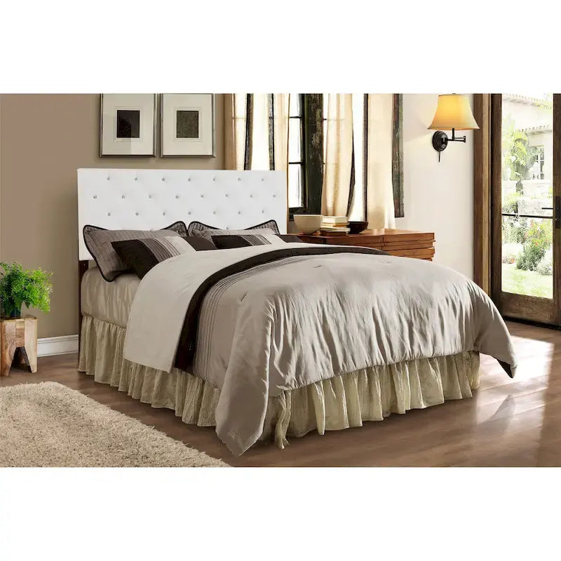Testata Regolabile in Altezza – Tessuto Twill e Finta Pelle, Colori Multipli, Una Piazza/Matrimoniale/Queen/King