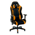 Sedia da gaming ergonomica con schienale alto, in mesh e pelle, multicolore, monoposto