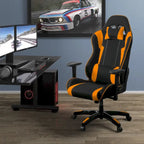 Sedia da gaming ergonomica con schienale alto, in mesh e pelle, multicolore, monoposto