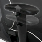 Sedia da gaming ergonomica con schienale alto, in mesh e pelle, multicolore, monoposto