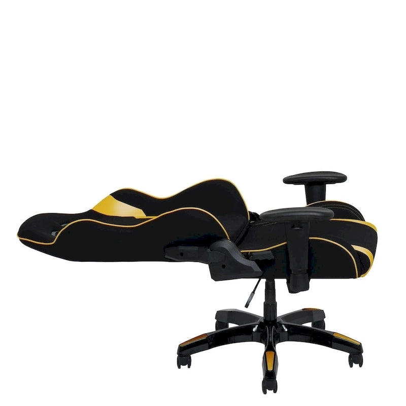 Sedia da gaming ergonomica con schienale alto, in mesh e pelle, multicolore, monoposto