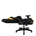 Sedia da gaming ergonomica con schienale alto, in mesh e pelle, multicolore, monoposto