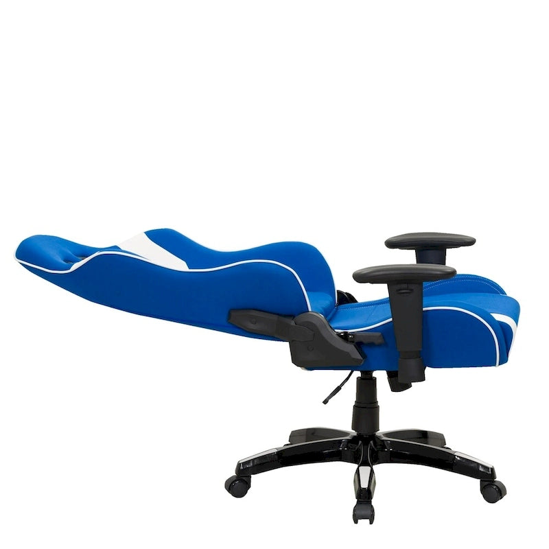 Sedia da gaming ergonomica con schienale alto, in mesh e pelle, multicolore, monoposto
