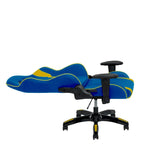 Sedia da gaming ergonomica con schienale alto, in mesh e pelle, multicolore, monoposto