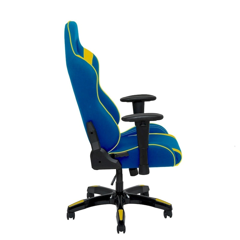 Sedia da gaming ergonomica con schienale alto, in mesh e pelle, multicolore, monoposto