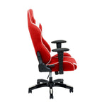 Sedia da gaming ergonomica con schienale alto, in mesh e pelle, multicolore, monoposto