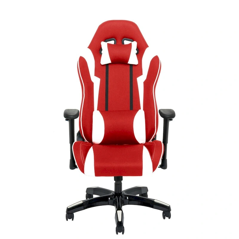 Sedia da gaming ergonomica con schienale alto, in mesh e pelle, multicolore, monoposto