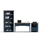 Classificatore a 1 cassetto con ripiano aperto Blue Denim & Whiskey, stile rustico