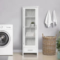 Teamson Home Delaney Freestanding Linen Cabinet with Drawer
