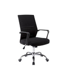 Sedia da ufficio ergonomica in rete, bianca / nera / acquamarina, girevole, 1 persona