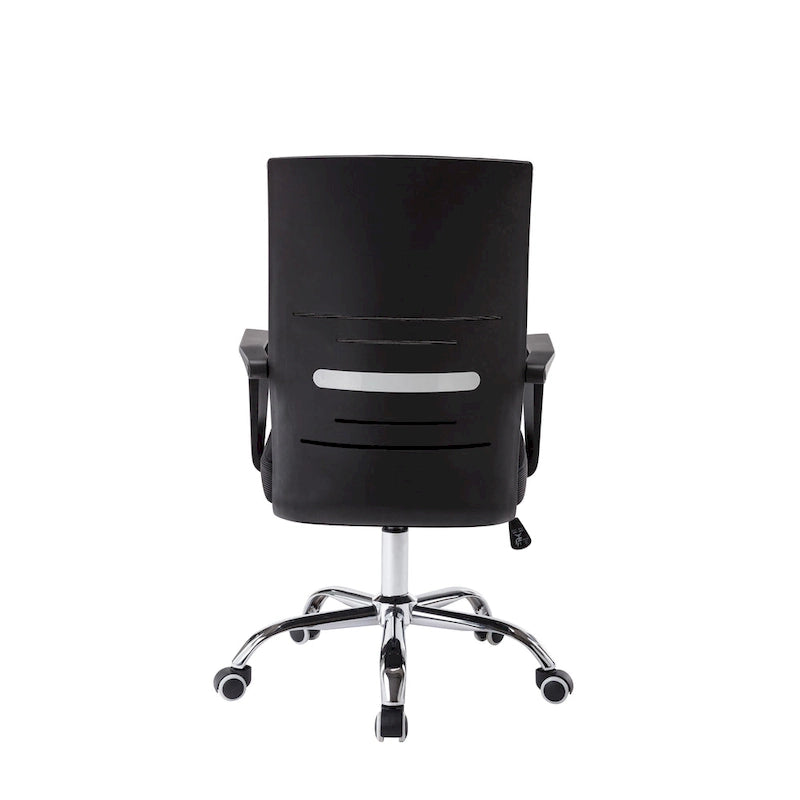Sedia da ufficio ergonomica in rete, bianca / nera / acquamarina, girevole, 1 persona