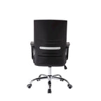 Sedia da ufficio ergonomica in rete, bianca / nera / acquamarina, girevole, 1 persona