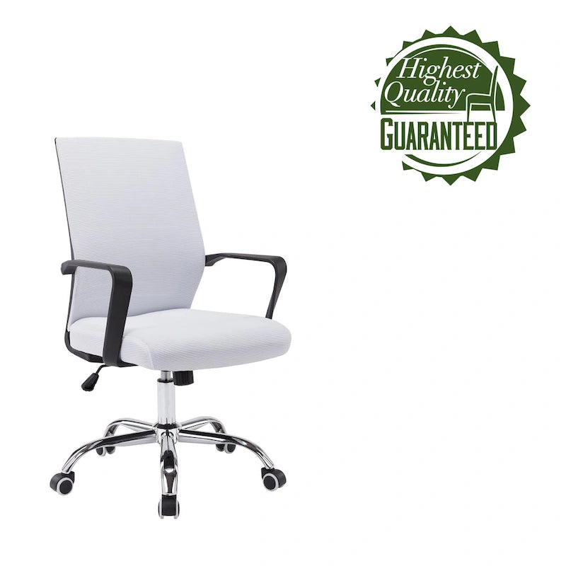 Sedia da ufficio ergonomica in rete, bianca / nera / acquamarina, girevole, 1 persona
