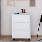 Classificatore mobile a 3 cassetti bianco/nero/grigio, 1 persona