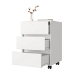 Classificatore mobile a 3 cassetti bianco/nero/grigio, 1 persona