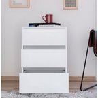 Classificatore mobile a 3 cassetti bianco/nero/grigio, 1 persona