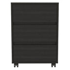 Classificatore mobile a 3 cassetti bianco/nero/grigio, 1 persona