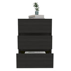 Classificatore mobile a 3 cassetti bianco/nero/grigio, 1 persona