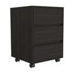 Classificatore mobile a 3 cassetti bianco/nero/grigio, 1 persona