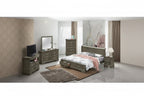 Louis Philippe Queen Storage Sleigh Wood Bed