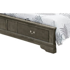 Letto a slitta Queen con contenitore – Rivestito, 5 colori, per 1-2 persone