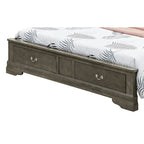 Letto a slitta Queen con contenitore – Rivestito, 5 colori, per 1-2 persone