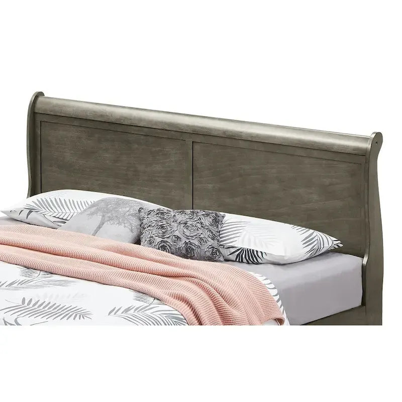 Letto a slitta Queen con contenitore – Rivestito, 5 colori, per 1-2 persone