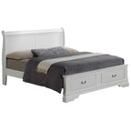 Letto a slitta Queen con contenitore – Rivestito, 5 colori, per 1-2 persone