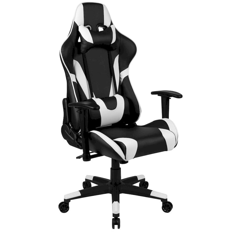 Sedia da gioco in stile racing, reclinabile, in similpelle, monoposto