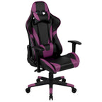 Sedia da gioco in stile racing, reclinabile, in similpelle, monoposto