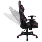 Sedia da gioco in stile racing, reclinabile, in similpelle, monoposto