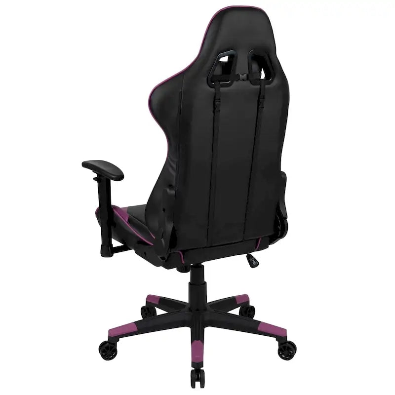 Sedia da gioco in stile racing, reclinabile, in similpelle, monoposto