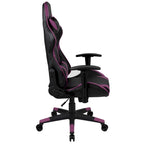 Sedia da gioco in stile racing, reclinabile, in similpelle, monoposto