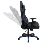 Sedia da gioco in stile racing, reclinabile, in similpelle, monoposto