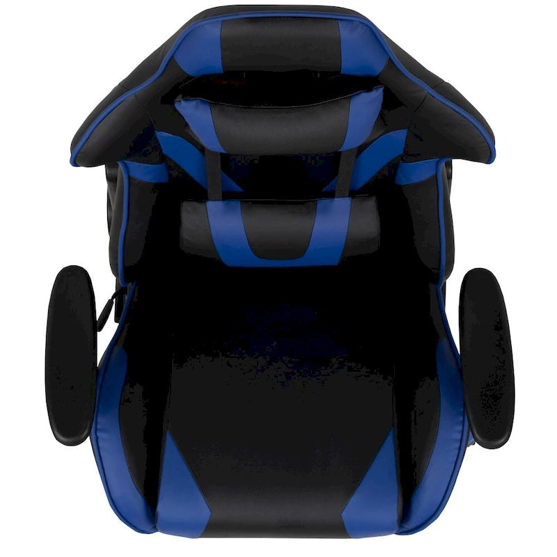 Sedia da gioco in stile racing, reclinabile, in similpelle, monoposto
