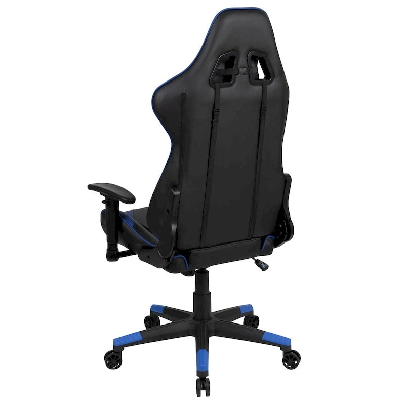 Sedia da gioco in stile racing, reclinabile, in similpelle, monoposto