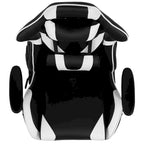 Sedia da gioco in stile racing, reclinabile, in similpelle, monoposto