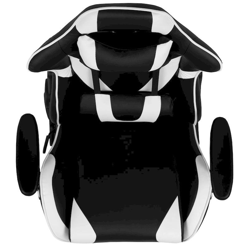 Sedia da gioco in stile racing, reclinabile, in similpelle, monoposto