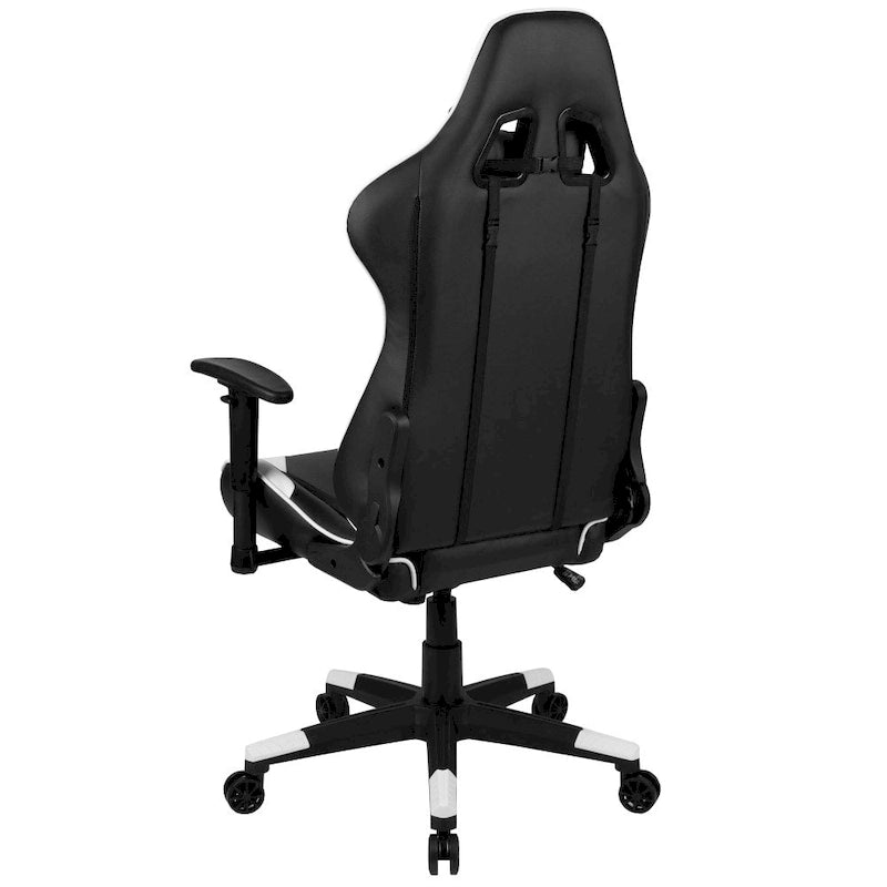 Sedia da gioco in stile racing, reclinabile, in similpelle, monoposto